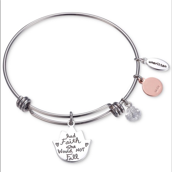 NWT❣️”Unwritten” Adjustable Bangle Bracelet - Picture 3 of 4